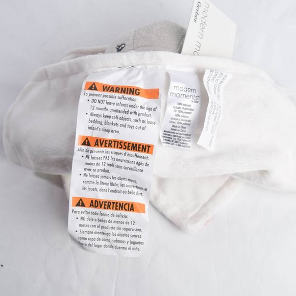 Gerber Modern Moments Baby Girl Pink Floral Bunny Rabbit Security Blanket - Picture 3 of 5